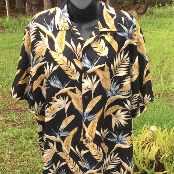 🌴NWOT Jos.A.Bank Mens Unisex Hawaiian Style Sz Med 100% Silk Shirt Must Have🌴 - Picture 4 of 10